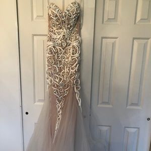 Jovani strapless prom dress